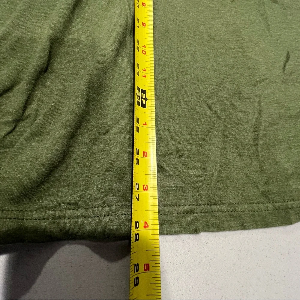 Prana Mens Polo Shirt Short Sleeve Button Down Size Large Green